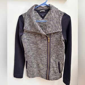 Navy & off-white Tommy Hilfiger jacket, with flex of gold metallic thread.